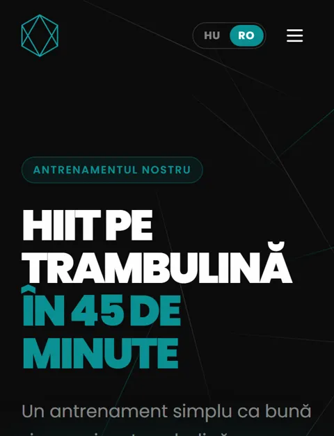 The classes page on a phone, in Romanian.